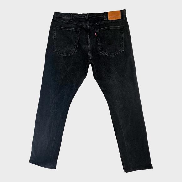 Levi’s 512 Premium Slim Taper Jeans Men’s 38x30 Black Knight Stretch - Picture 3 of 6